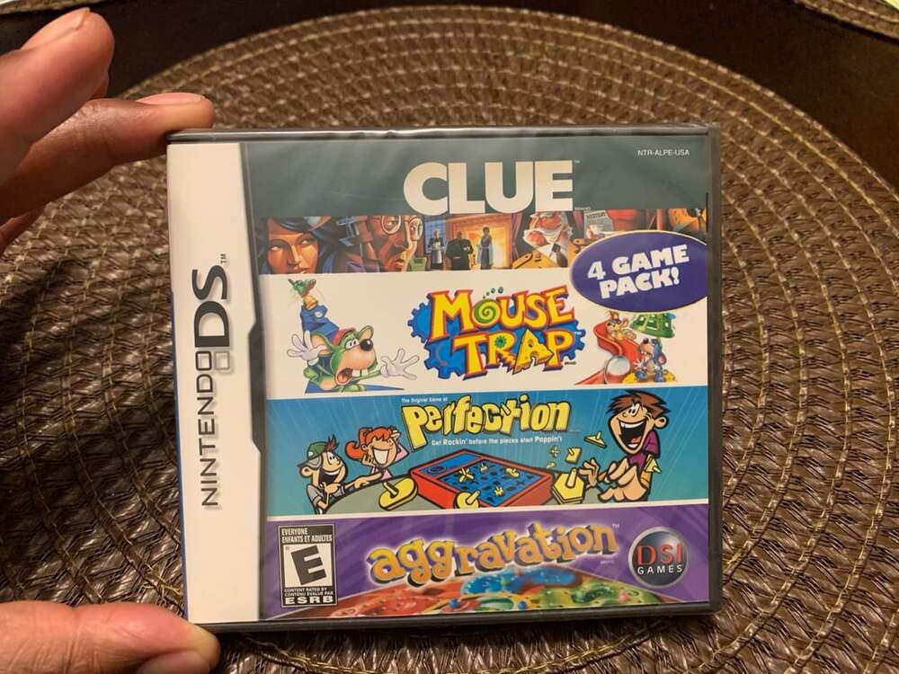 Nintendo DS Clue Mouse Trap Perfection Aggravation 4 Game Pack